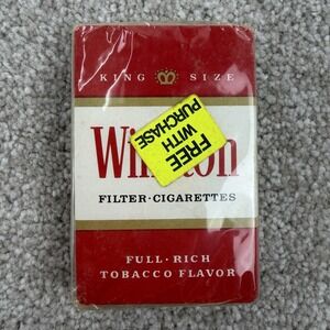 Vintage WINSTON‎ Filter Cigarettes Playing Cards Sealed Advertising Promo Deck